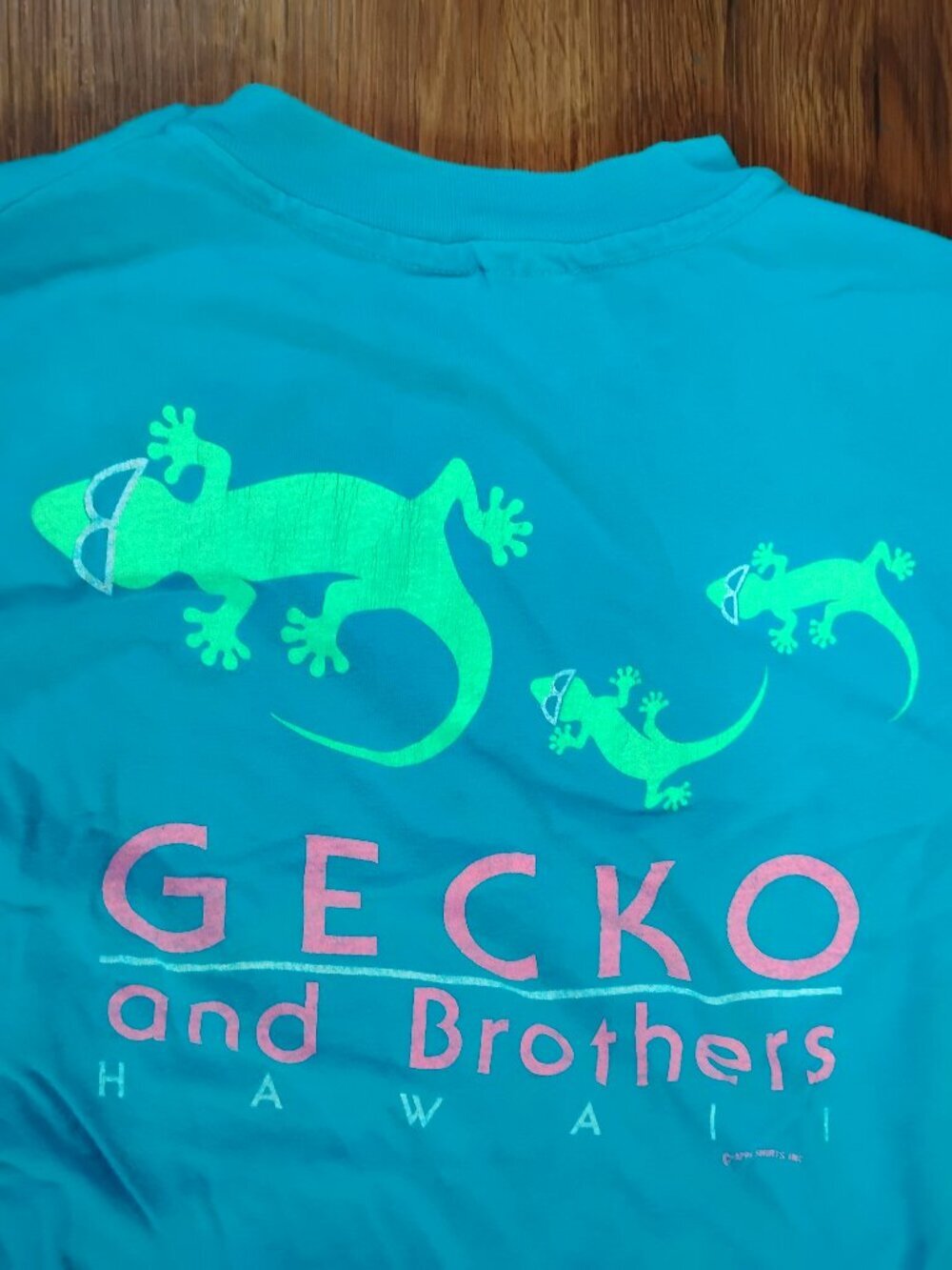 Vintage Gecko And Brothers Hawaii Neon T-Shirt